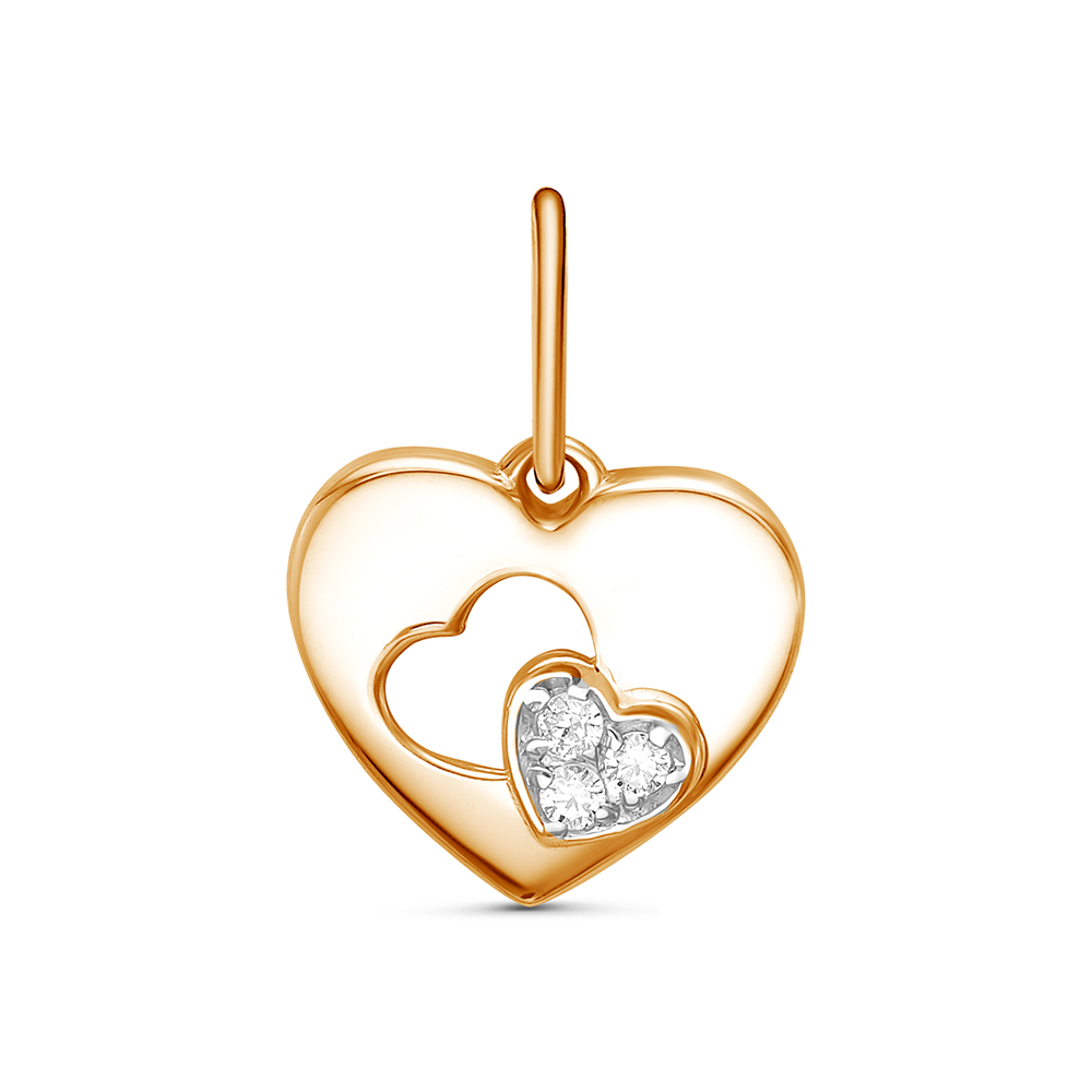 Подвеска из золота с камнем Фианит фото, цены