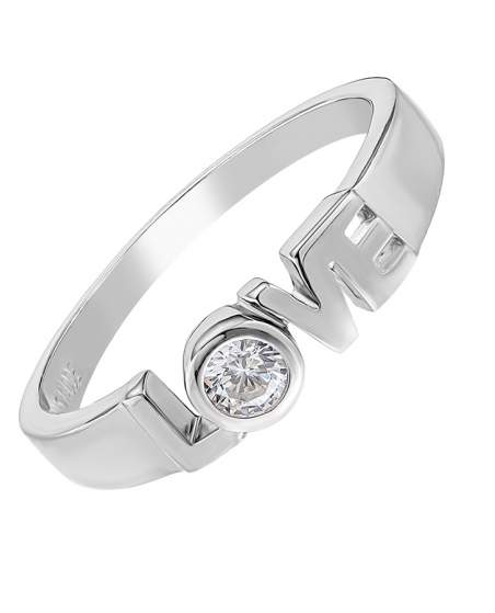 Кольцо из серебра с камнем Циркон фото, цены