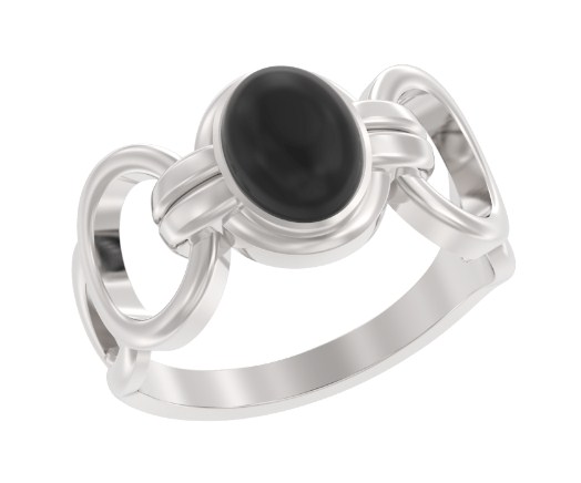 Кольцо из серебра с камнем Кварц син. фото, цены