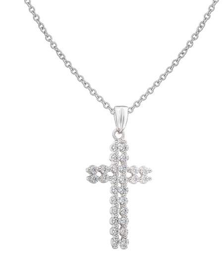 Подвеска из серебра с камнем Куб цирконий фото, цены