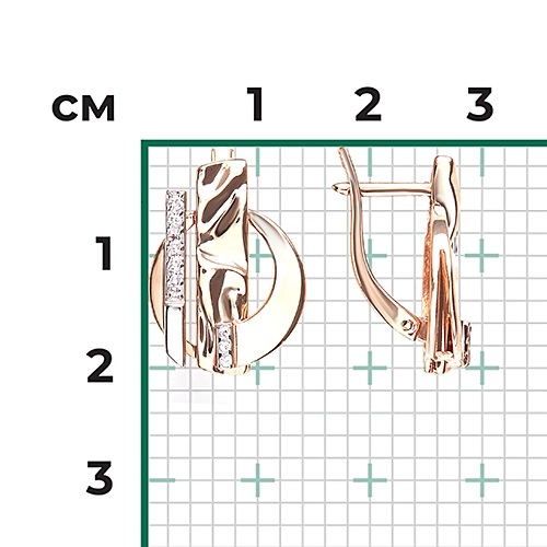 Серьги из золота с камнем Топаз фото, цены