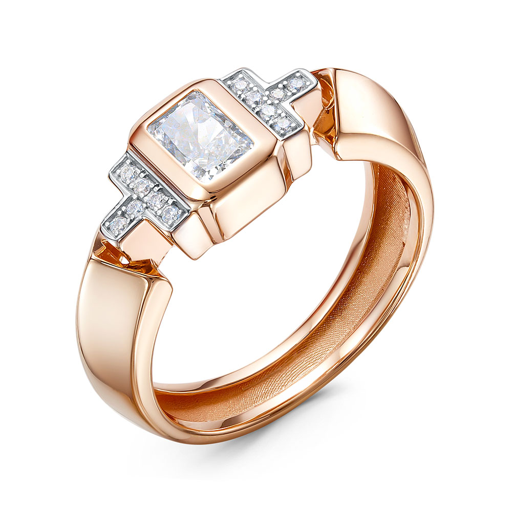 Кольцо из золота с камнем Фианит,  фото, цены