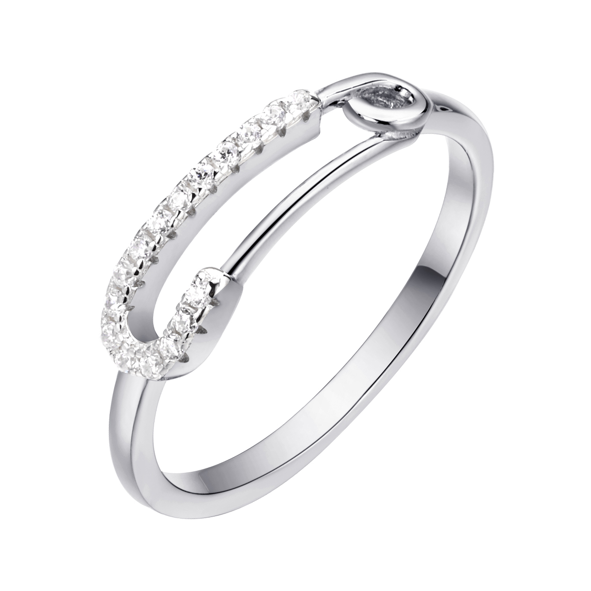 Кольцо из серебра с камнем Фианит фото, цены