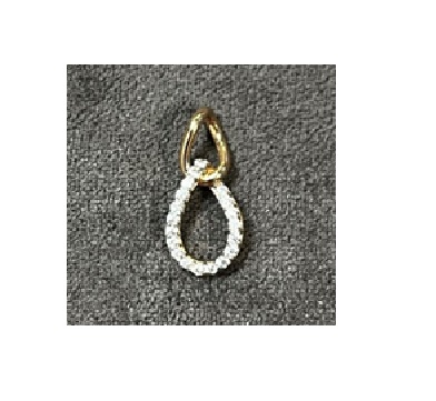 Подвеска из золота с камнем Фианит фото, цены