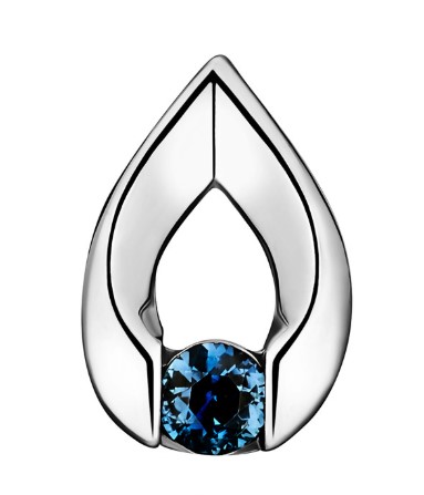 Подвеска из золота с камнем Сапфир фото, цены