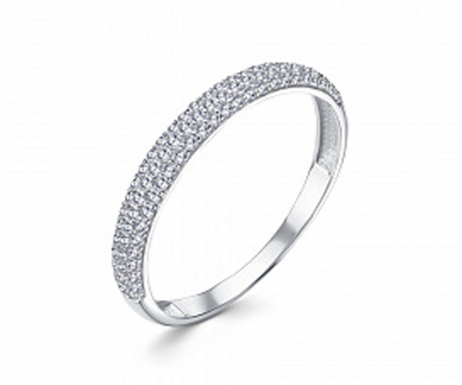 Кольцо из серебра с камнем Фианит фото, цены