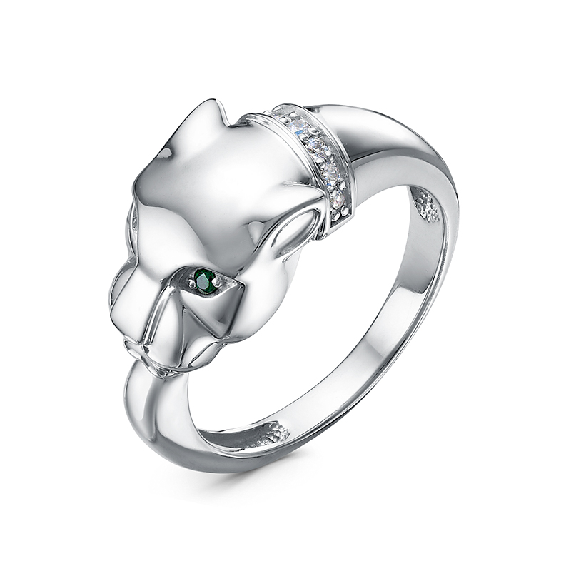 Кольцо из серебра с камнем Фианит фото, цены