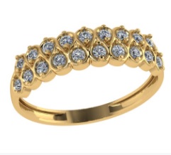 Кольцо из золота с камнем Фианит фото, цены