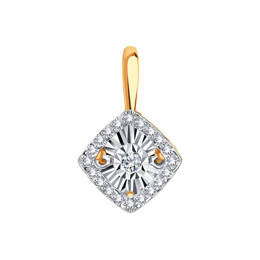 Подвеска из золота с камнем Бриллиант,  фото, цены