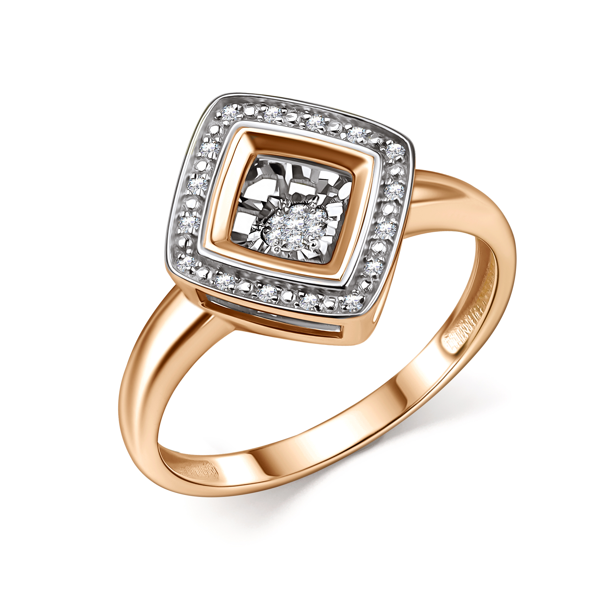 Кольцо из золота с камнем Бриллиант,  фото, цены