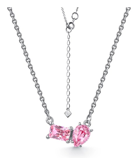 Колье из серебра с камнем Фианит фото, цены