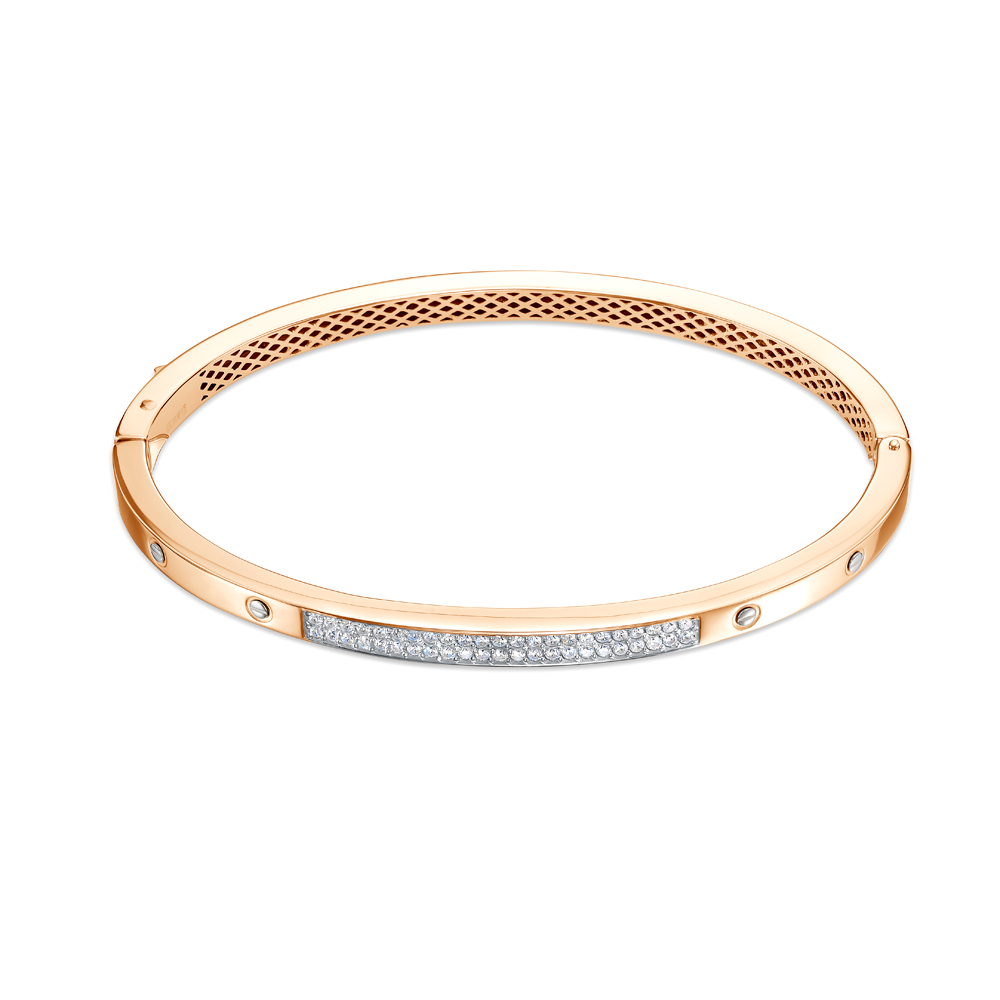 Браслет из золота с камнем Фианит фото, цены