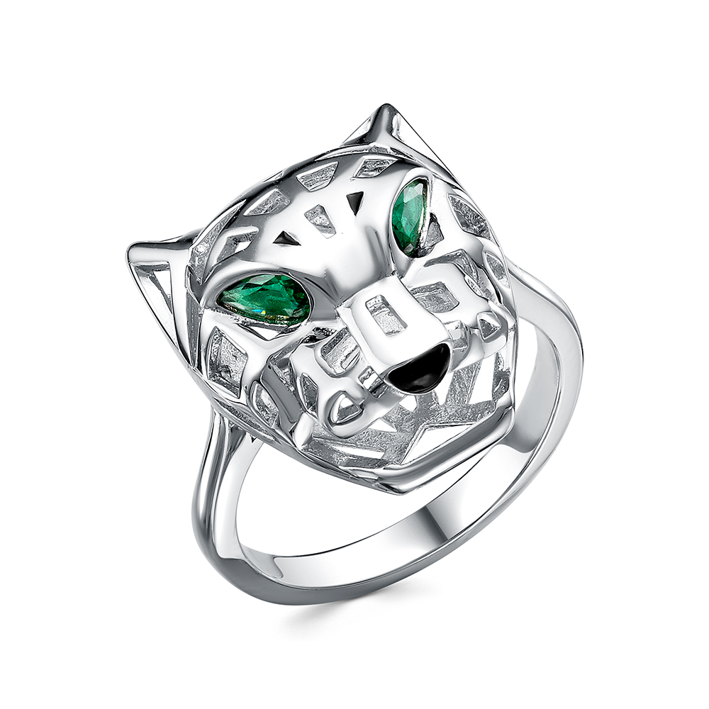 Кольцо из серебра с камнем Циркон фото, цены