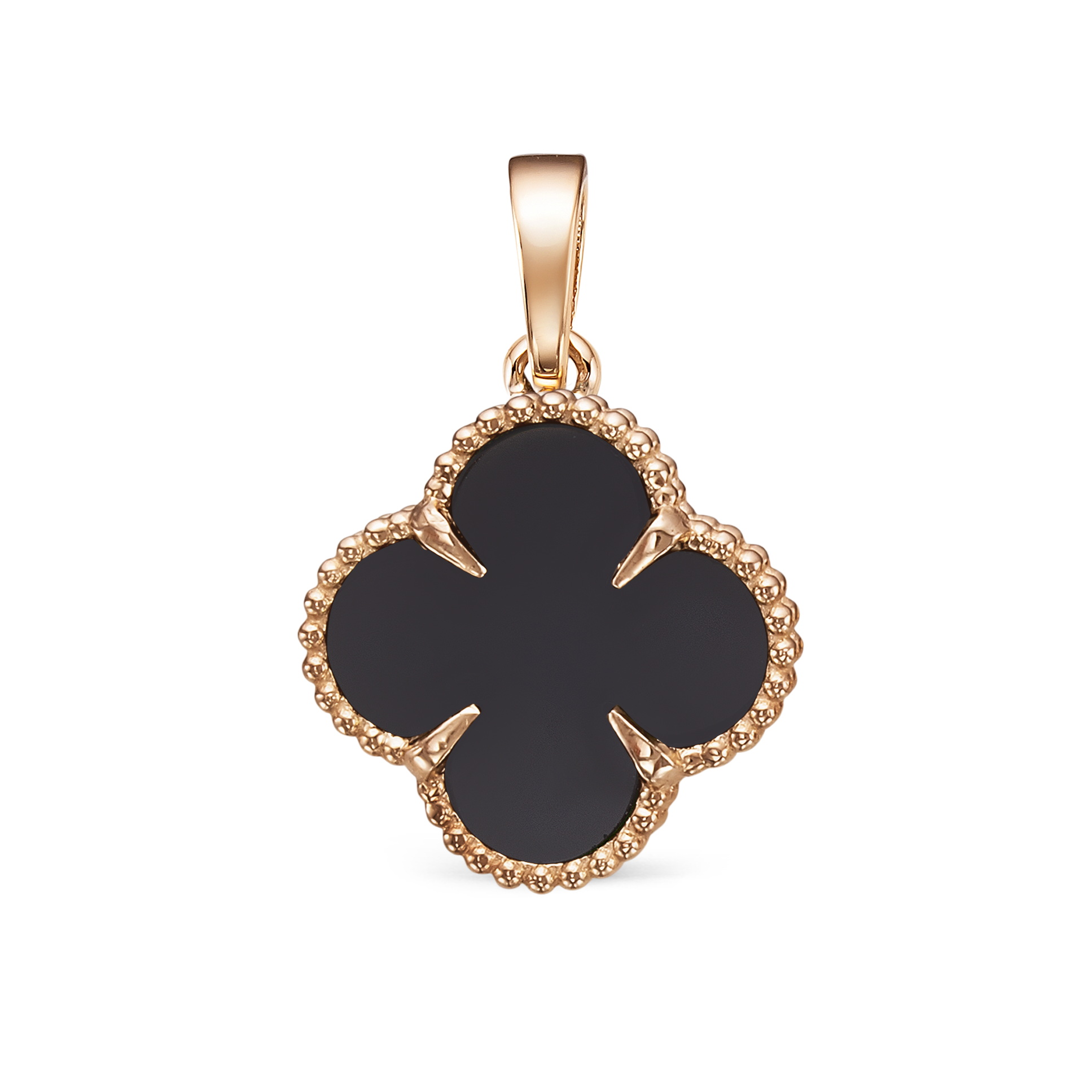 Подвеска из золота с камнем Оникс фото, цены