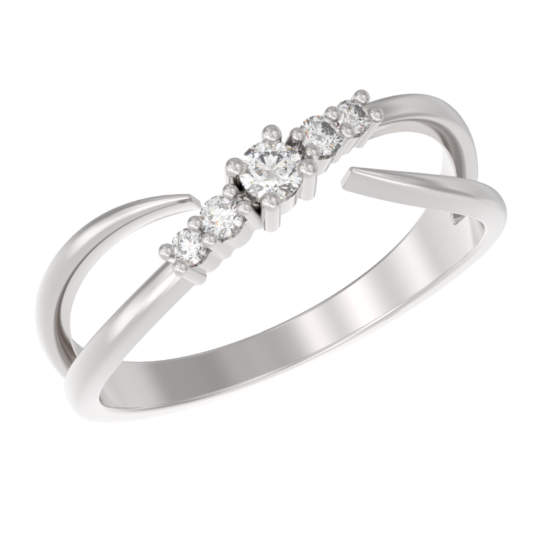 Кольцо из золота с камнем Фианит фото, цены