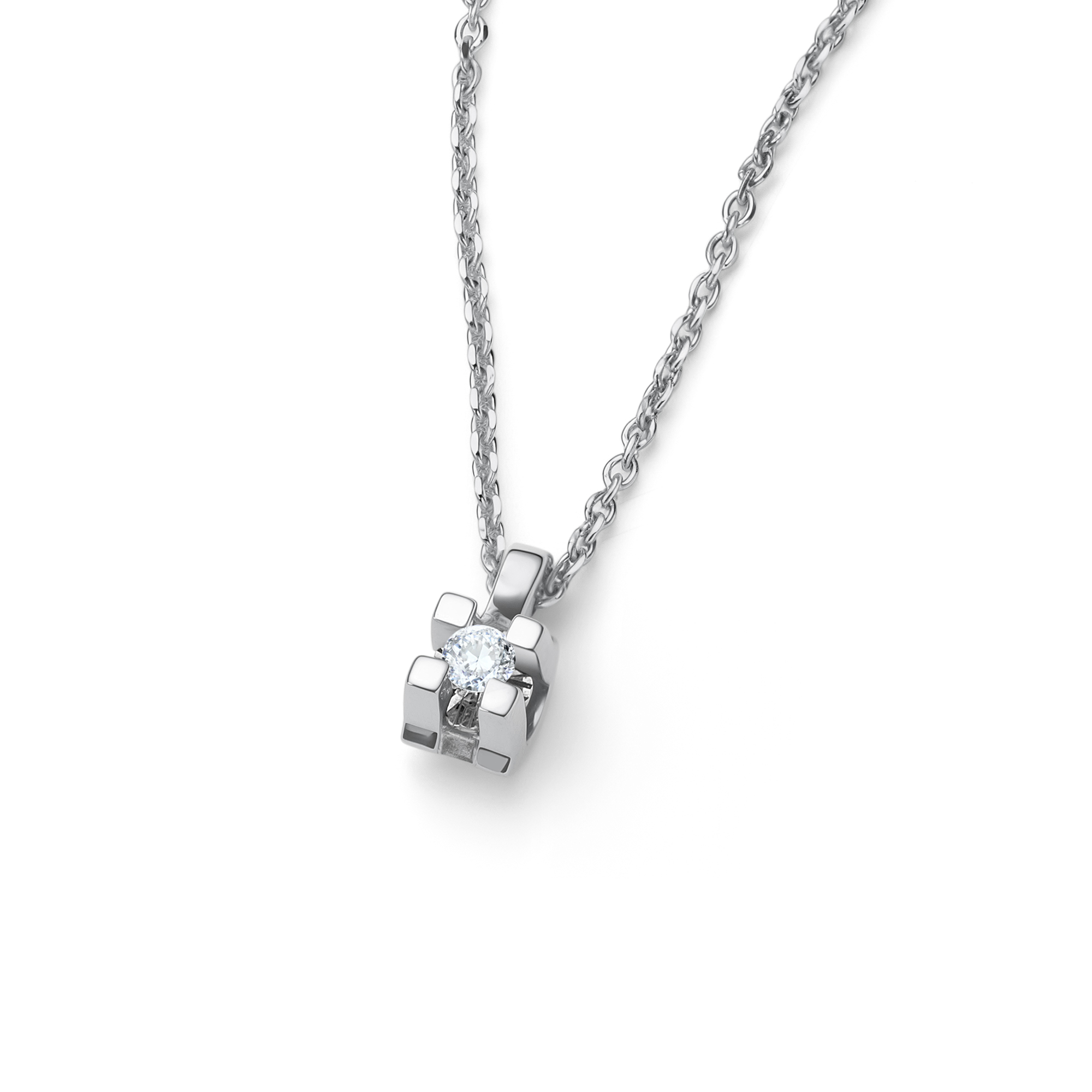 Колье из золота с камнем Бриллиант фото, цены