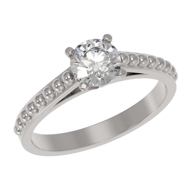 Кольцо из серебра с камнем Фианит фото, цены