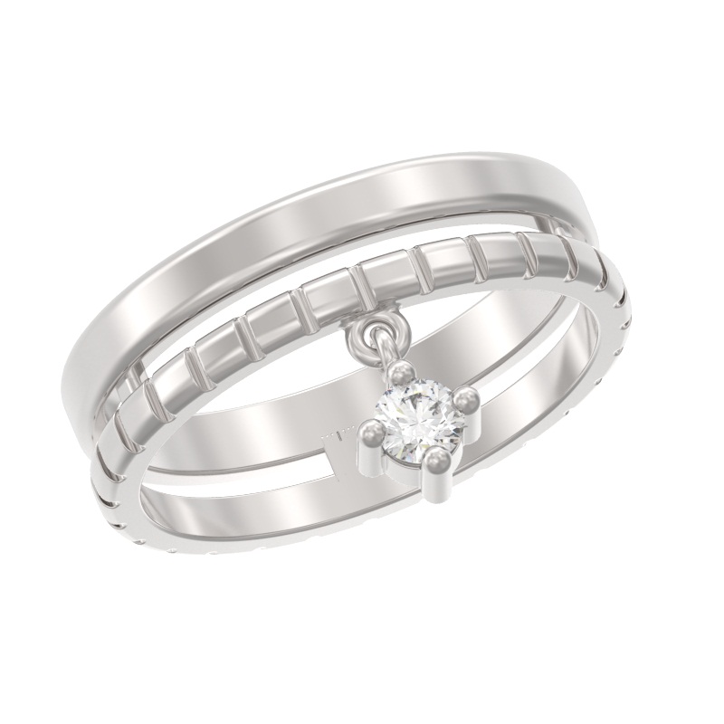 Кольцо из серебра с камнем Фианит фото, цены