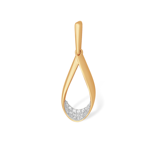 Подвеска из золота с камнем Фианит фото, цены