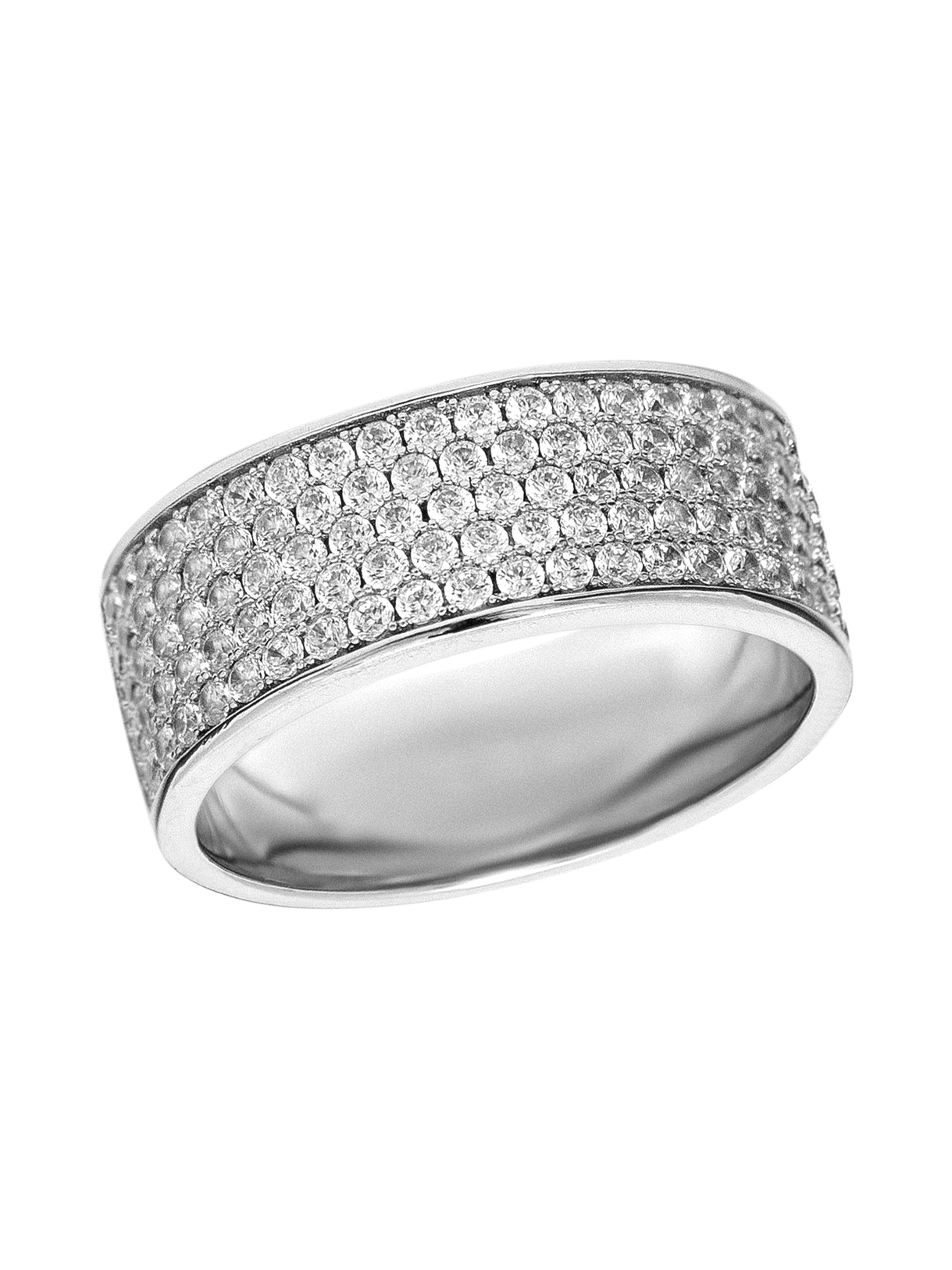 Кольцо из серебра с камнем Фианит фото, цены