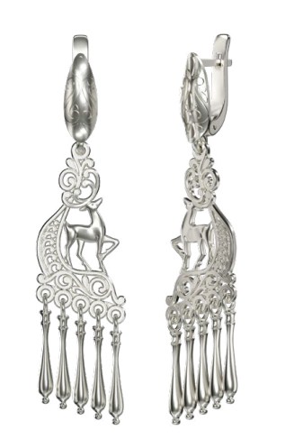 Серьги из серебра фото, цены