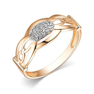 Кольцо из золота с камнем Фианит фото, цены