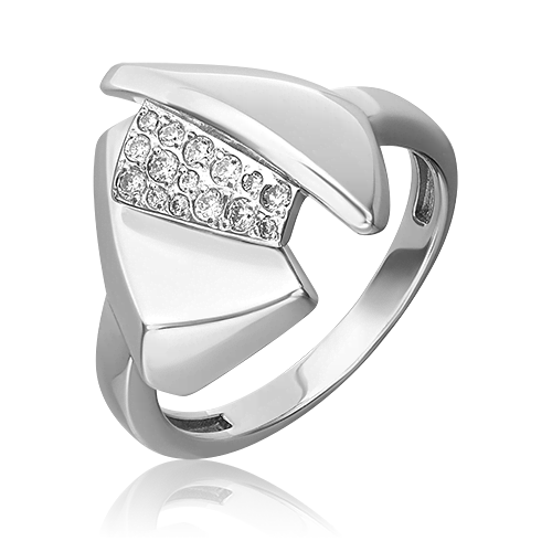 Кольцо из серебра с камнем Фианит фото, цены