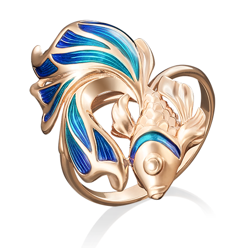 Кольцо из золота с камнем вставками эмали фото, цены