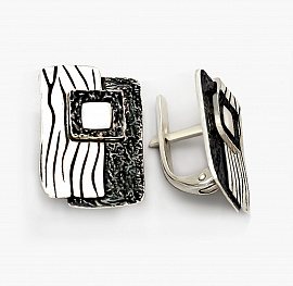 Серьги из серебра без вставок фото, цены