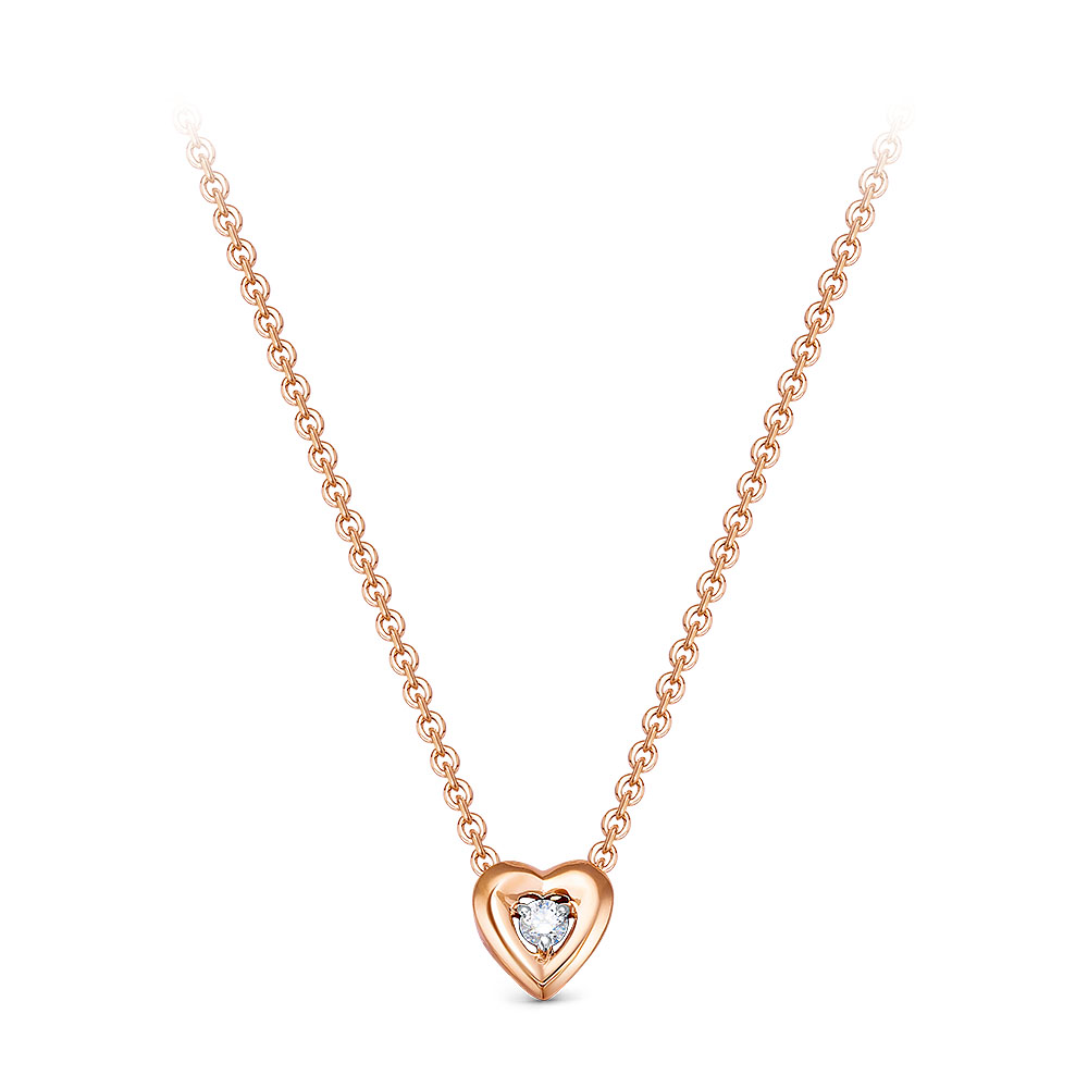 Колье из золота с камнем Бриллиант фото, цены