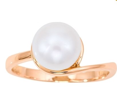 Кольцо из золота с камнем Жемчуг фото, цены