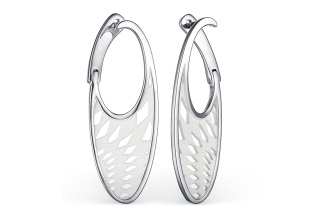 Серьги из серебра с камнем вставками эмали фото, цены