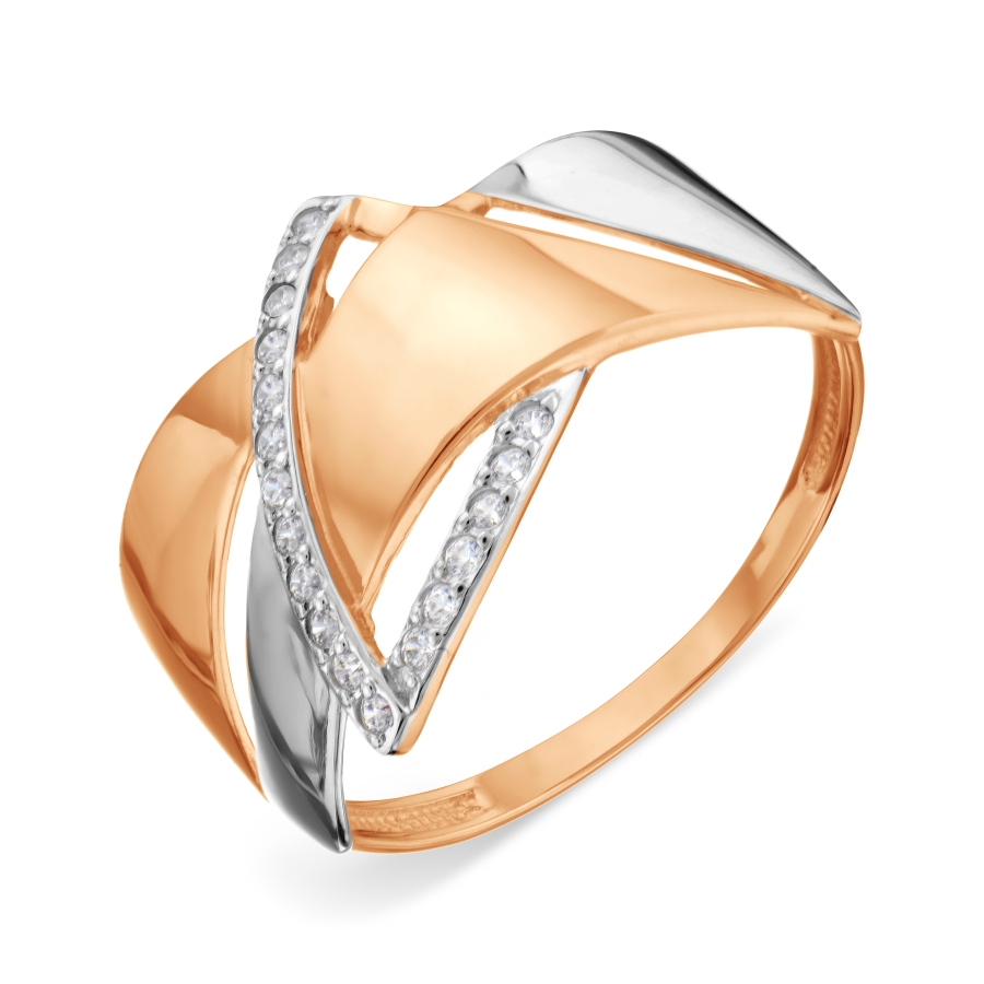 Кольцо из золота с камнем Фианит фото, цены