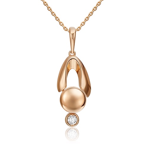 Подвеска из золота с камнем Топаз фото, цены