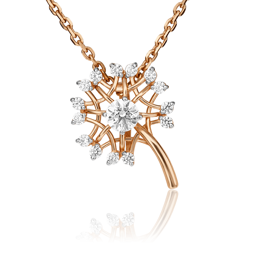 Подвеска из золота с камнем Фианит фото, цены