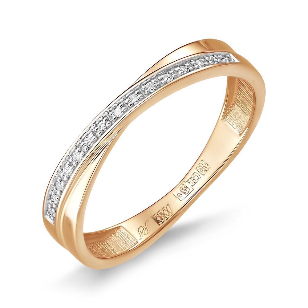 Кольцо из золота с камнем Бриллиант фото, цены