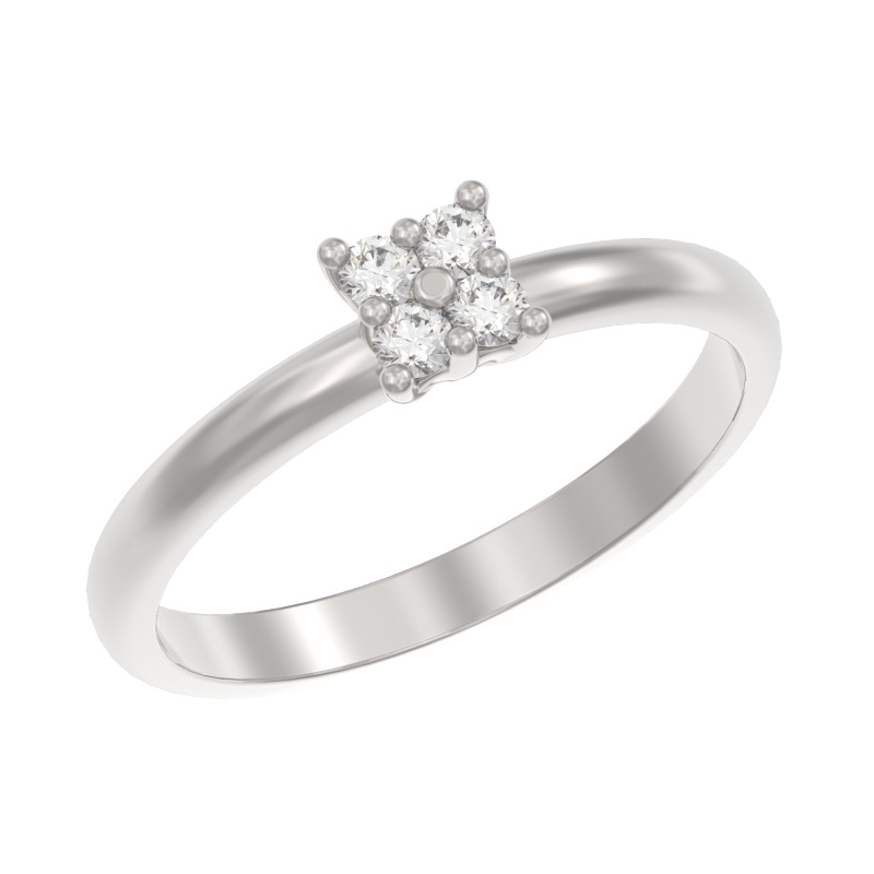 Кольцо из серебра с камнем Фианит фото, цены