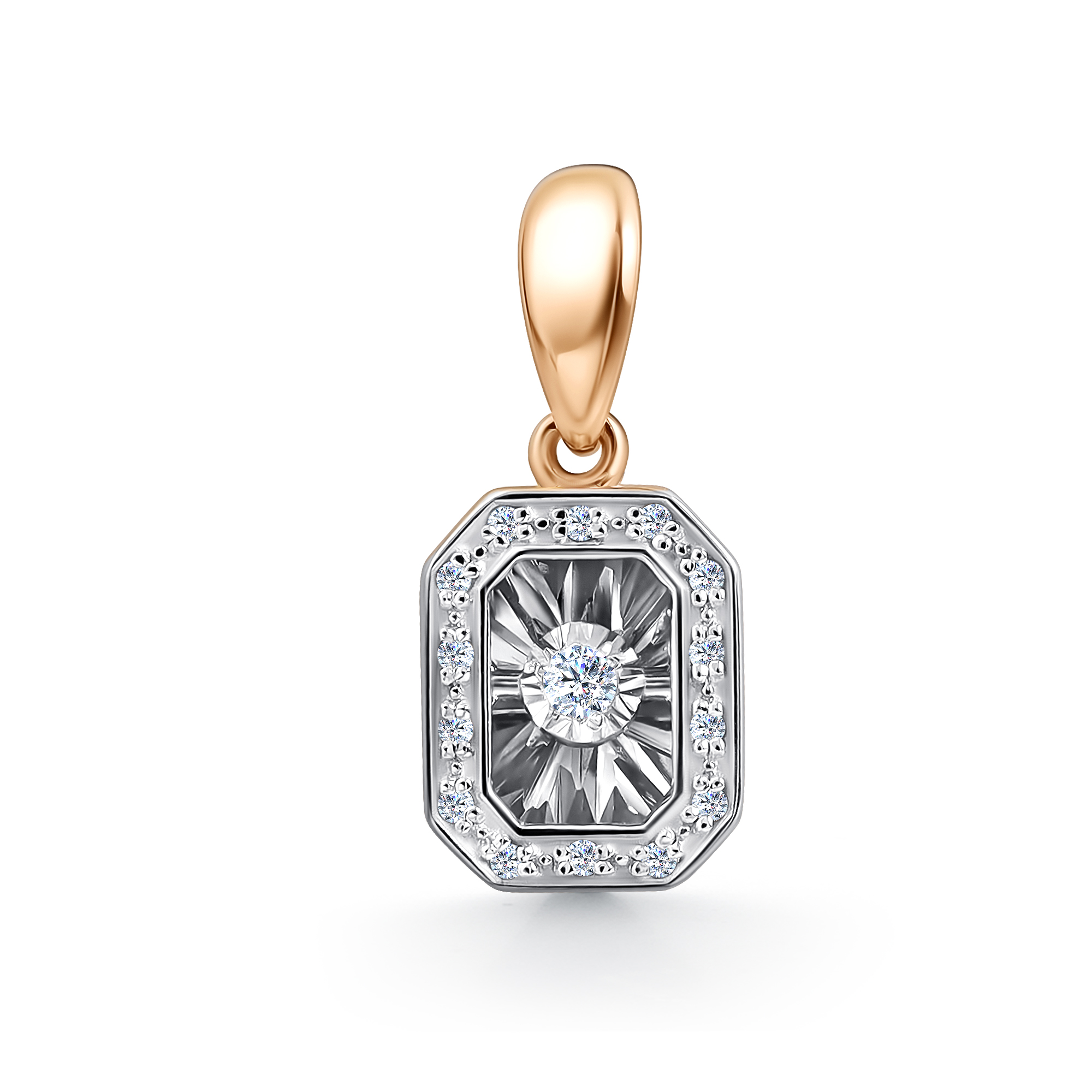 Подвеска из золота с камнем Бриллиант,  фото, цены