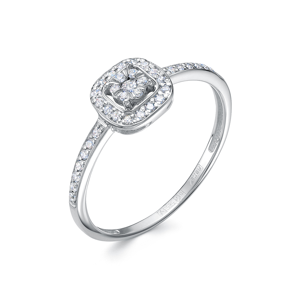 Кольцо из золота с камнем Бриллиант фото, цены