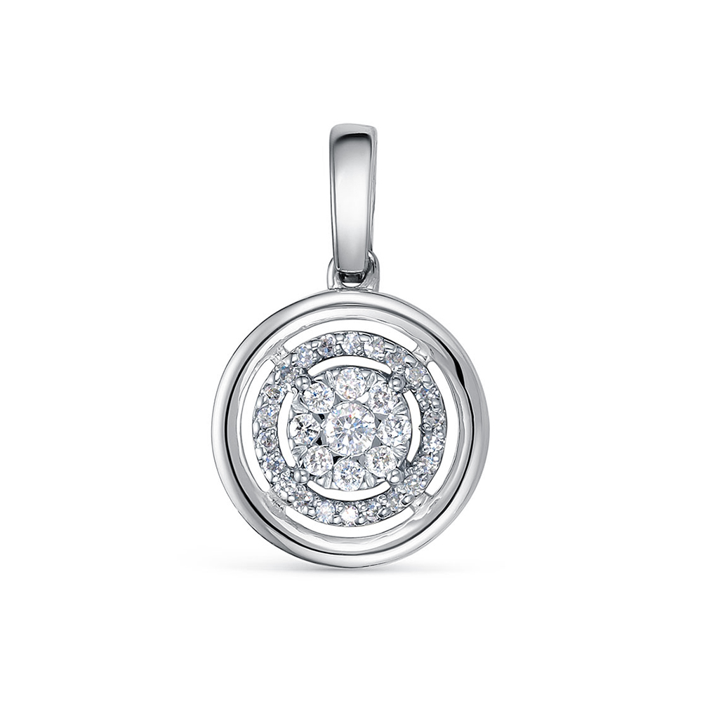 Подвеска из золота с камнем Бриллиант фото, цены