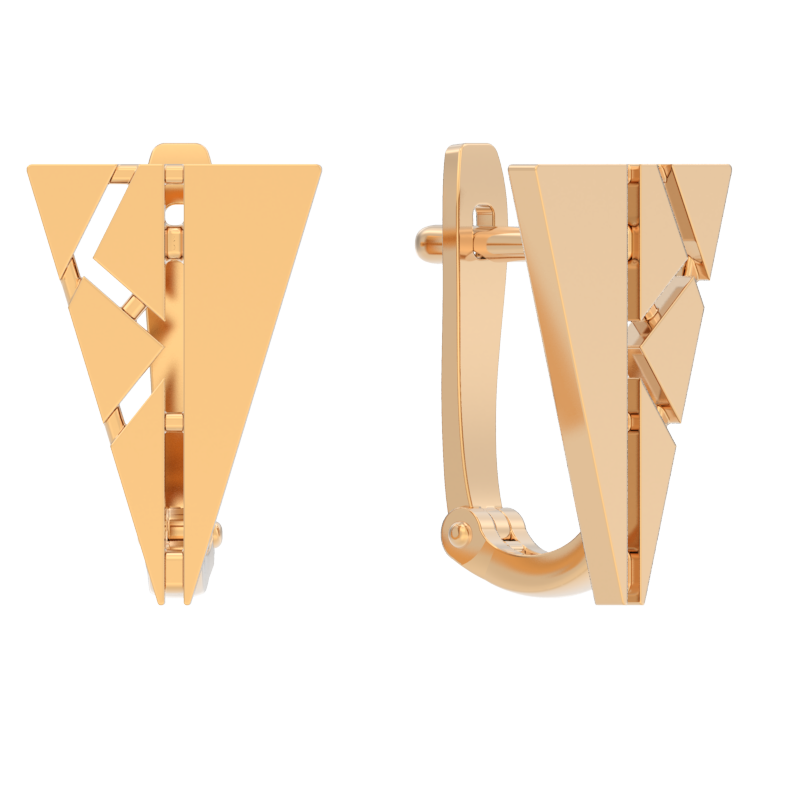 Серьги из золота с камнем  фото, цены