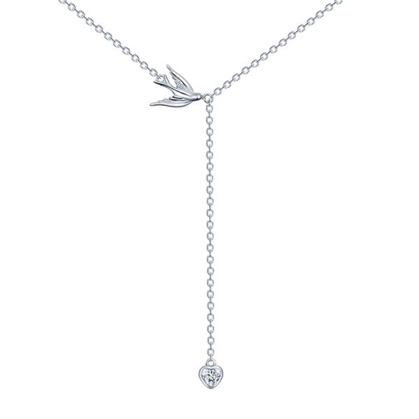 Колье из серебра с камнем Циркон фото, цены