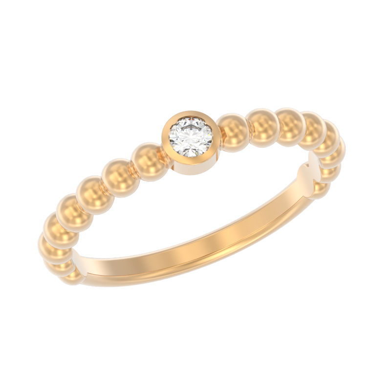 Кольцо из золота с камнем Фианит фото, цены