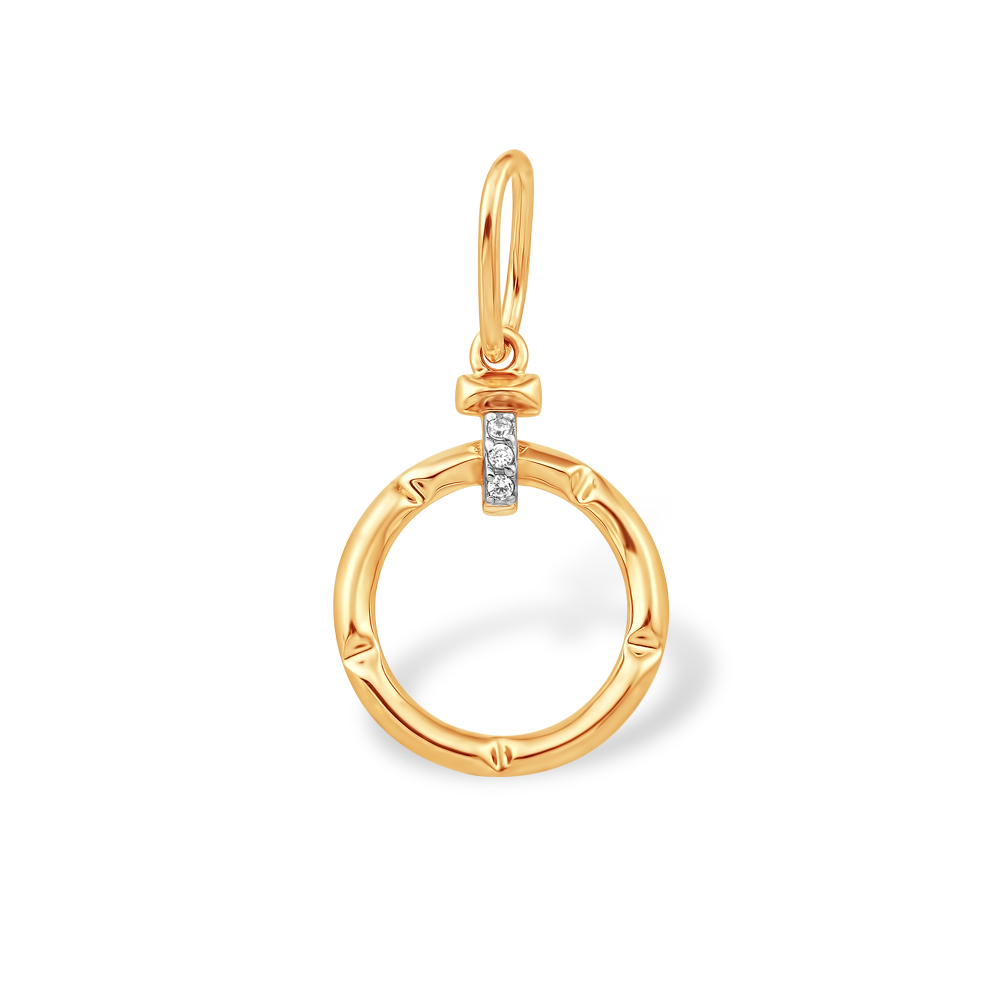 Подвеска из золота с камнем Фианит фото, цены