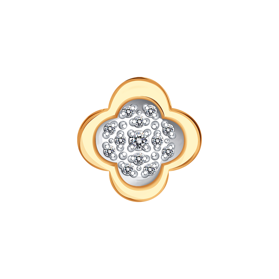 Подвеска из золота с камнем Бриллиант фото, цены