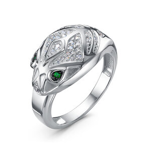 Кольцо из серебра с камнем Фианит фото, цены