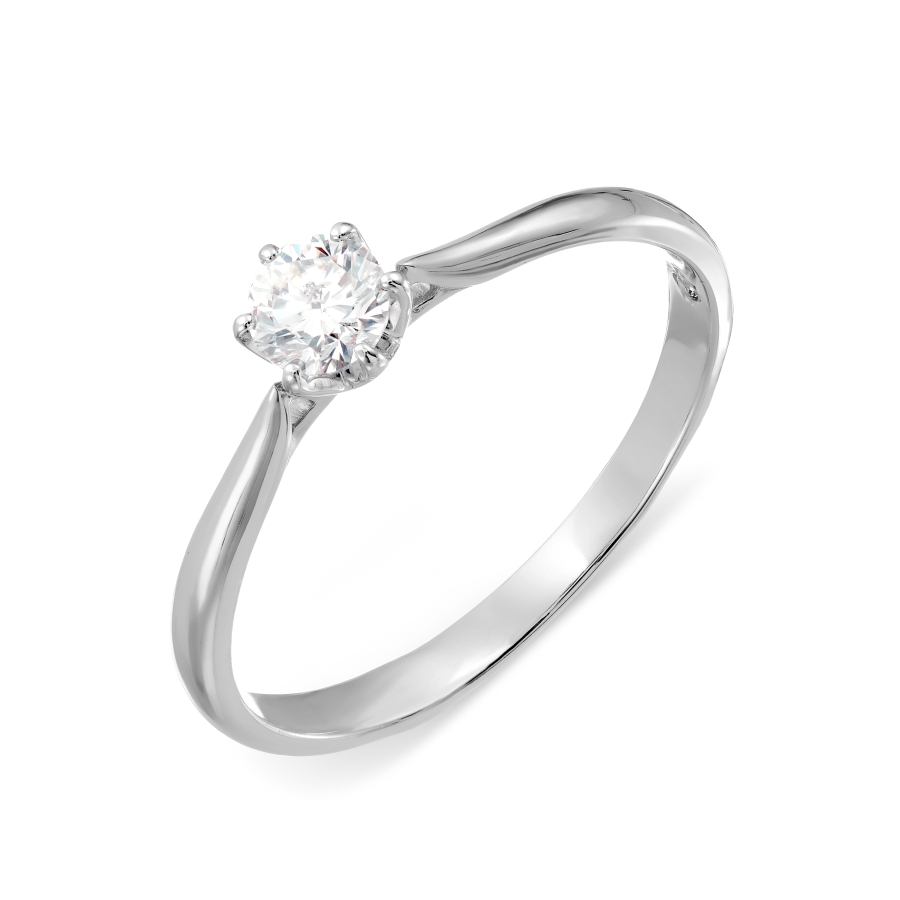 Кольцо из золота с камнем Бриллиант фото, цены