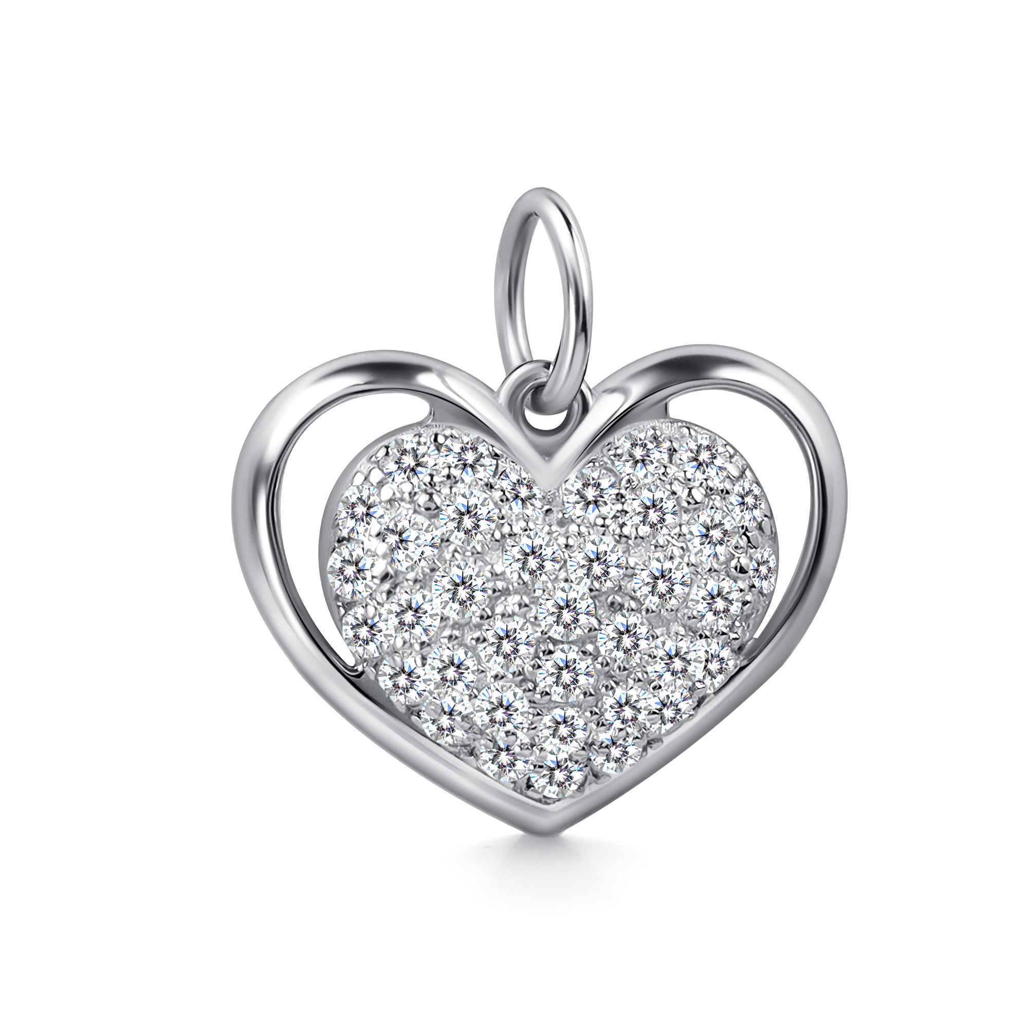 Подвеска из серебра с камнем Фианит фото, цены