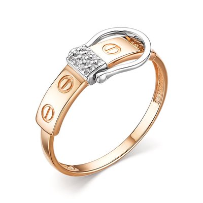 Кольцо из золота с камнем Фианит фото, цены