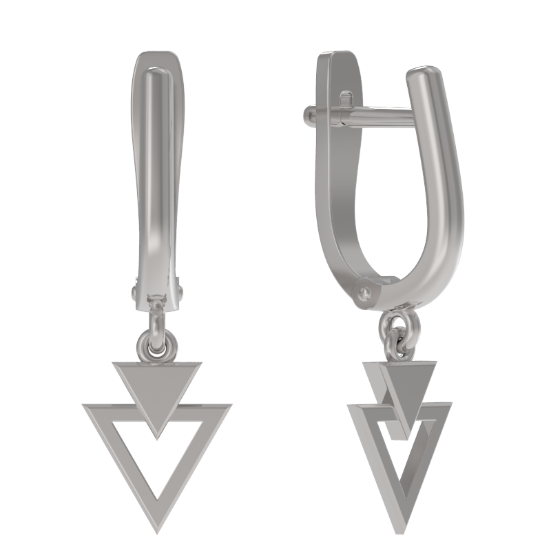 Серьги из серебра без вставок фото, цены